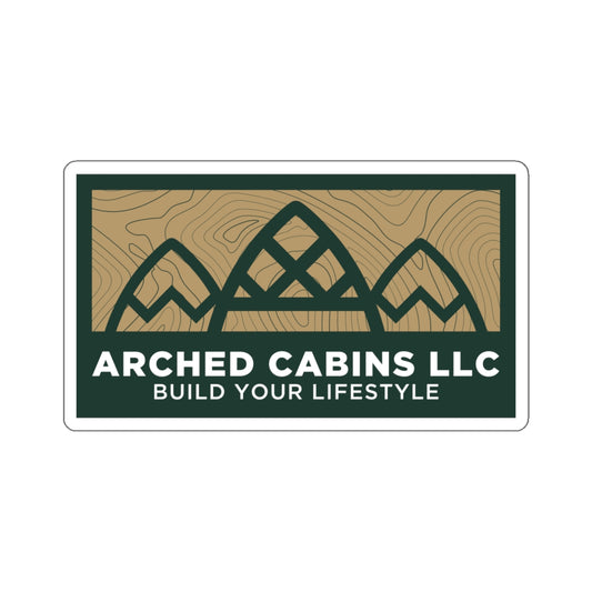 Arched Cabins LLC "Twin Peaks" Logo Stickers
