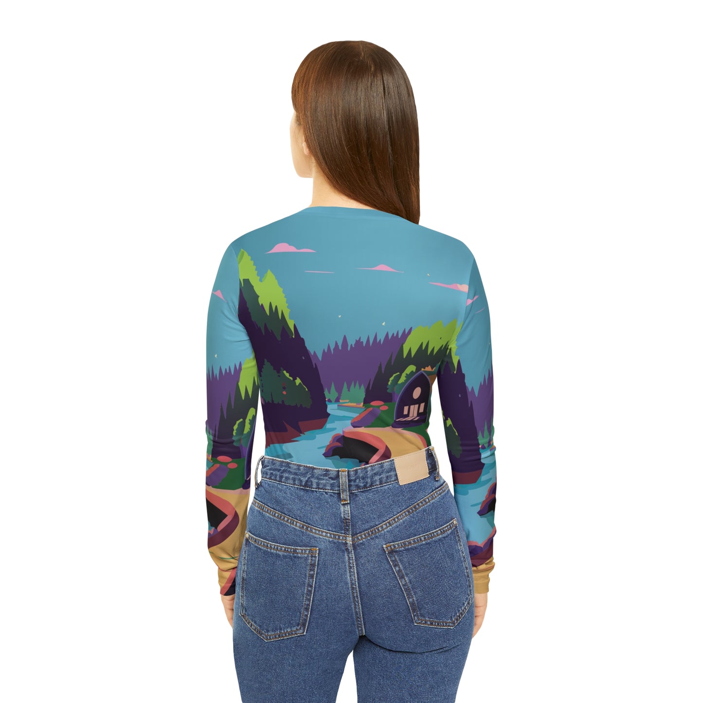 Arched Cabins LLC "Spring Season of Giving" Women's Long Sleeve V-neck Shirt