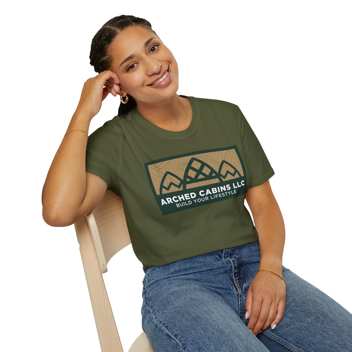 Official Arched Cabins LLC Mountain T-Shirt