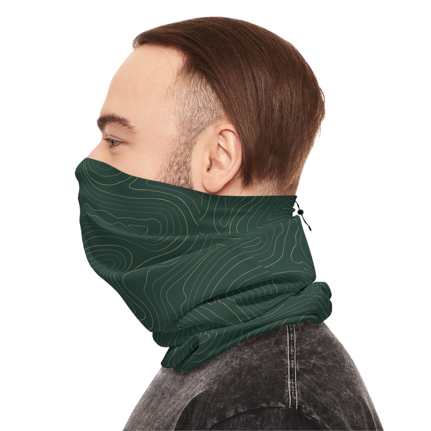 Arched Cabins LLC Topo Winter Neck Gaiter With Drawstring