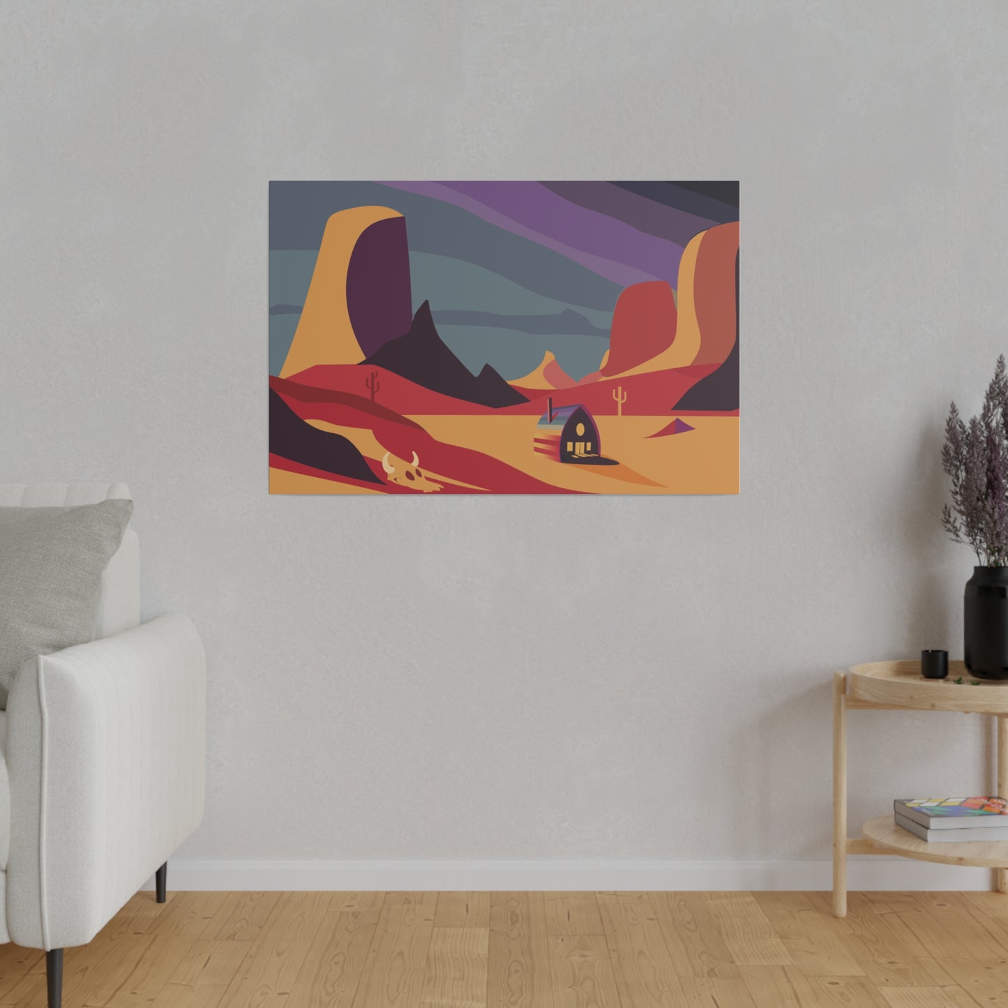 Arched Cabins LLC, "One Day: Desert Morning" on Canvas