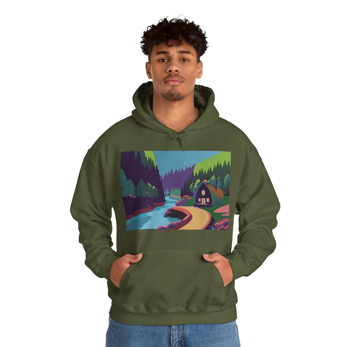 Arched Cabins LLC: Season of Giving 2024 - SPRING - Unisex Heavy Blend™ Hooded Sweatshirt