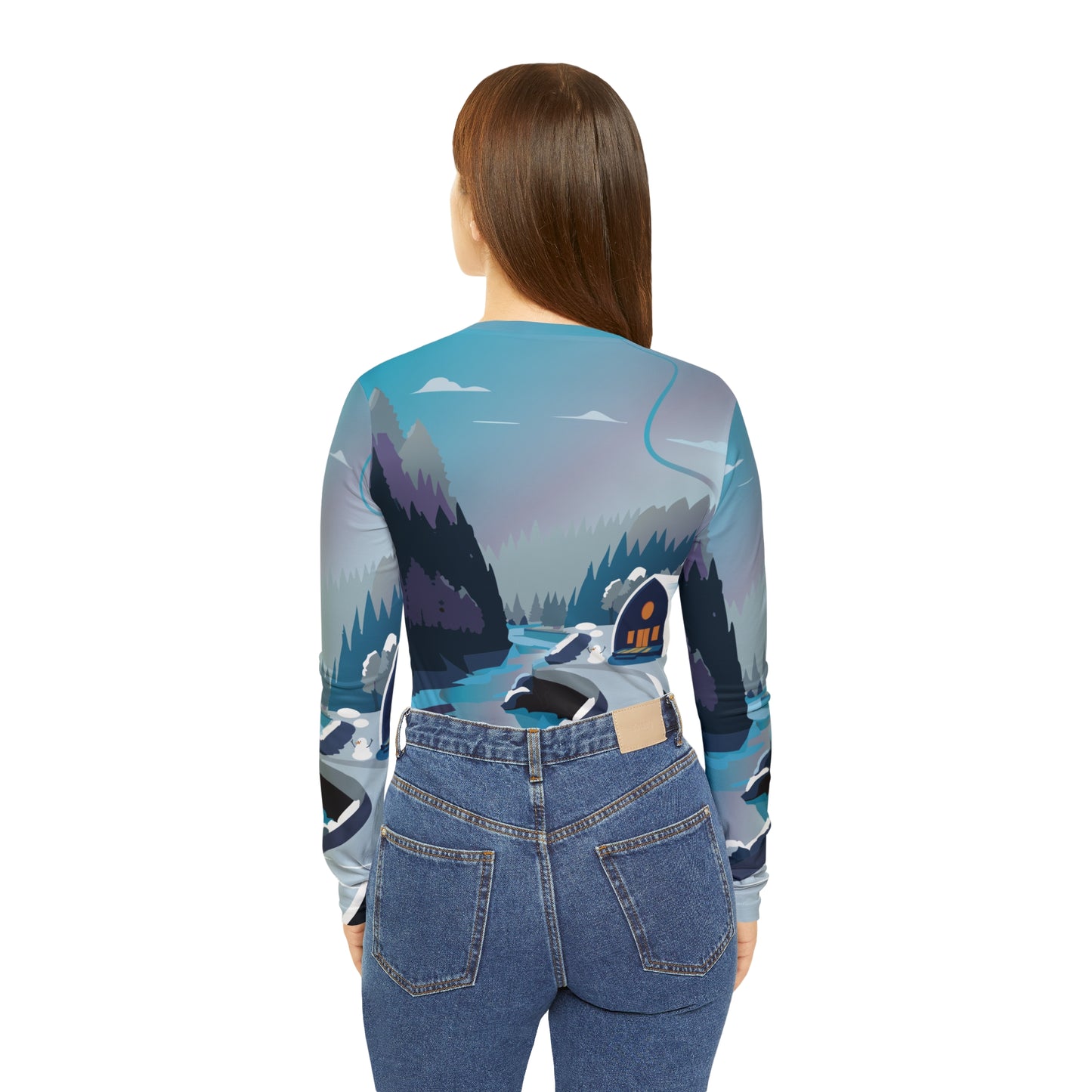 Arched Cabins LLC "Winter Season of Giving" Women's Long Sleeve V-neck Shirt