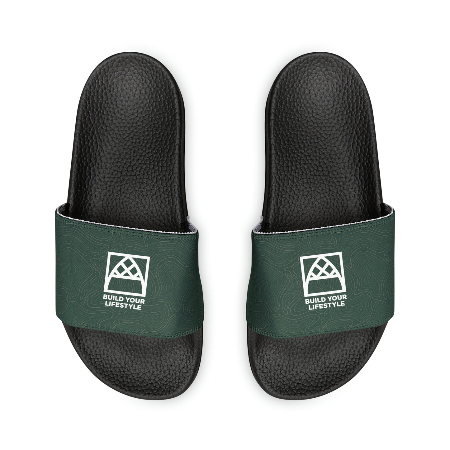 Arched Cabins LLC, "Build Your Lifestyle" Women's Slide Sandals