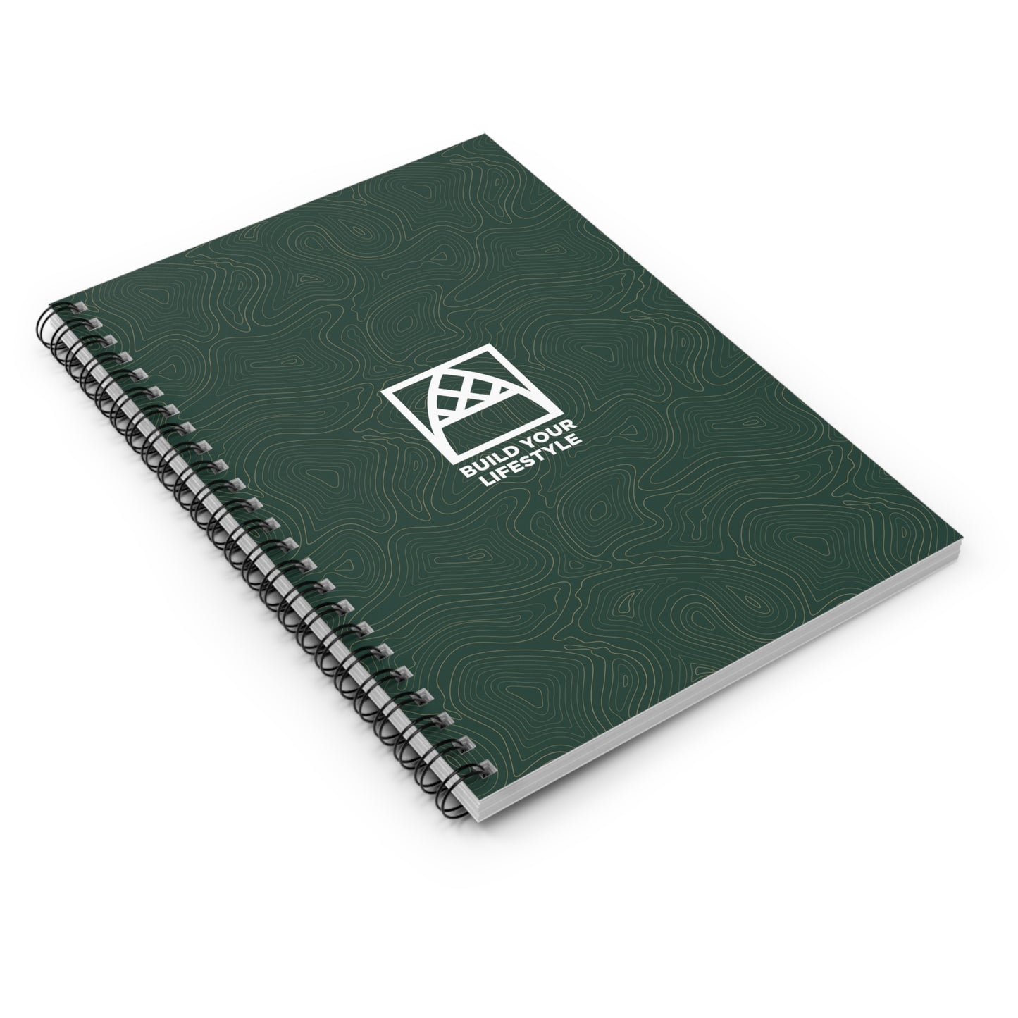 Arched Cabins LLC " Build Your Lifestyle" Spiral Notebook - Ruled Line