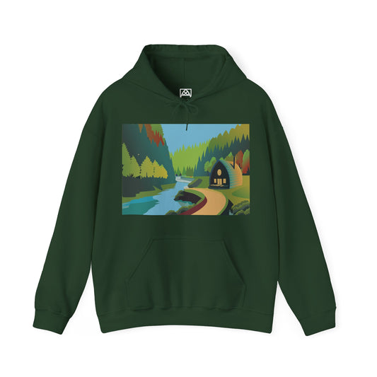 Arched Cabins LLC: Season of Giving 2024 -SUMMER - Unisex Heavy Blend™ Hooded Sweatshirt