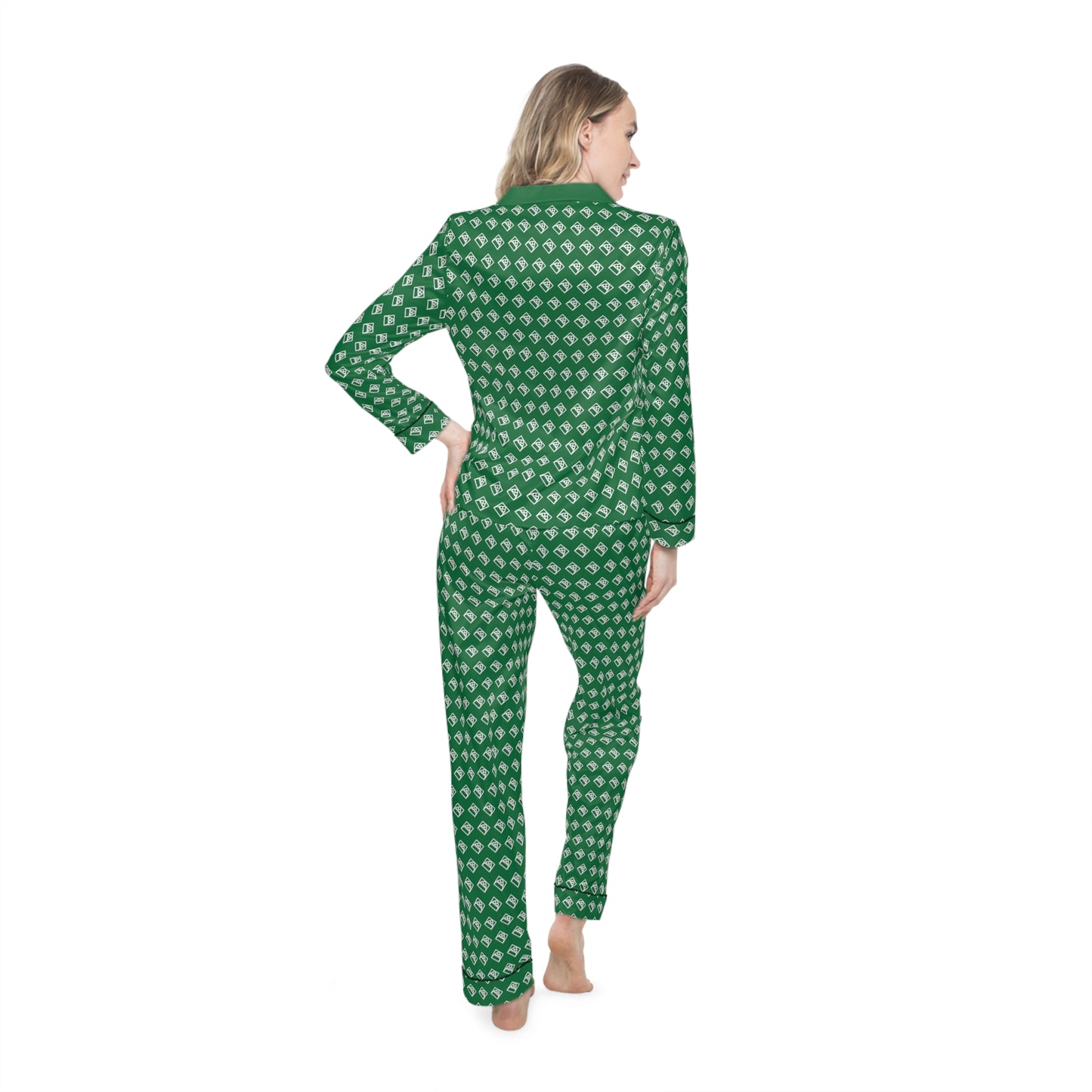 Official Arched Cabins LLC Women's Satin Pajamas (AOP)