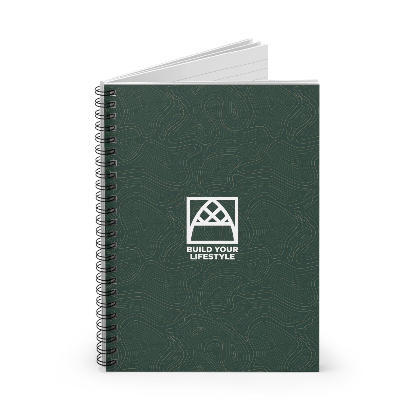 Arched Cabins LLC " Build Your Lifestyle" Spiral Notebook - Ruled Line