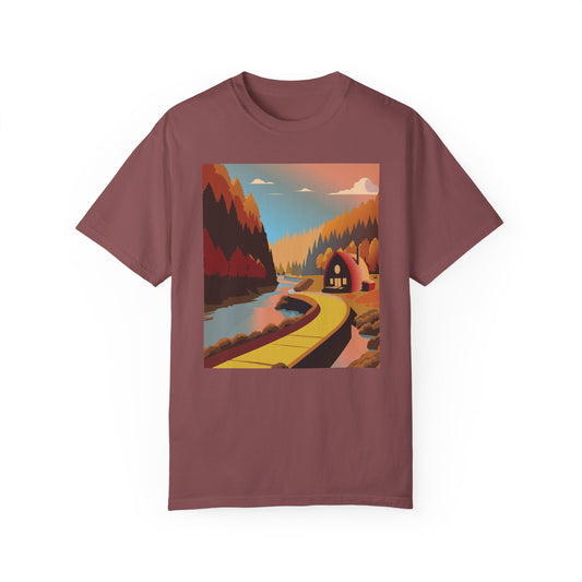 Arched Cabins LLC: Season of Giving 2024 - FALL -Unisex Garment-Dyed T-shirt