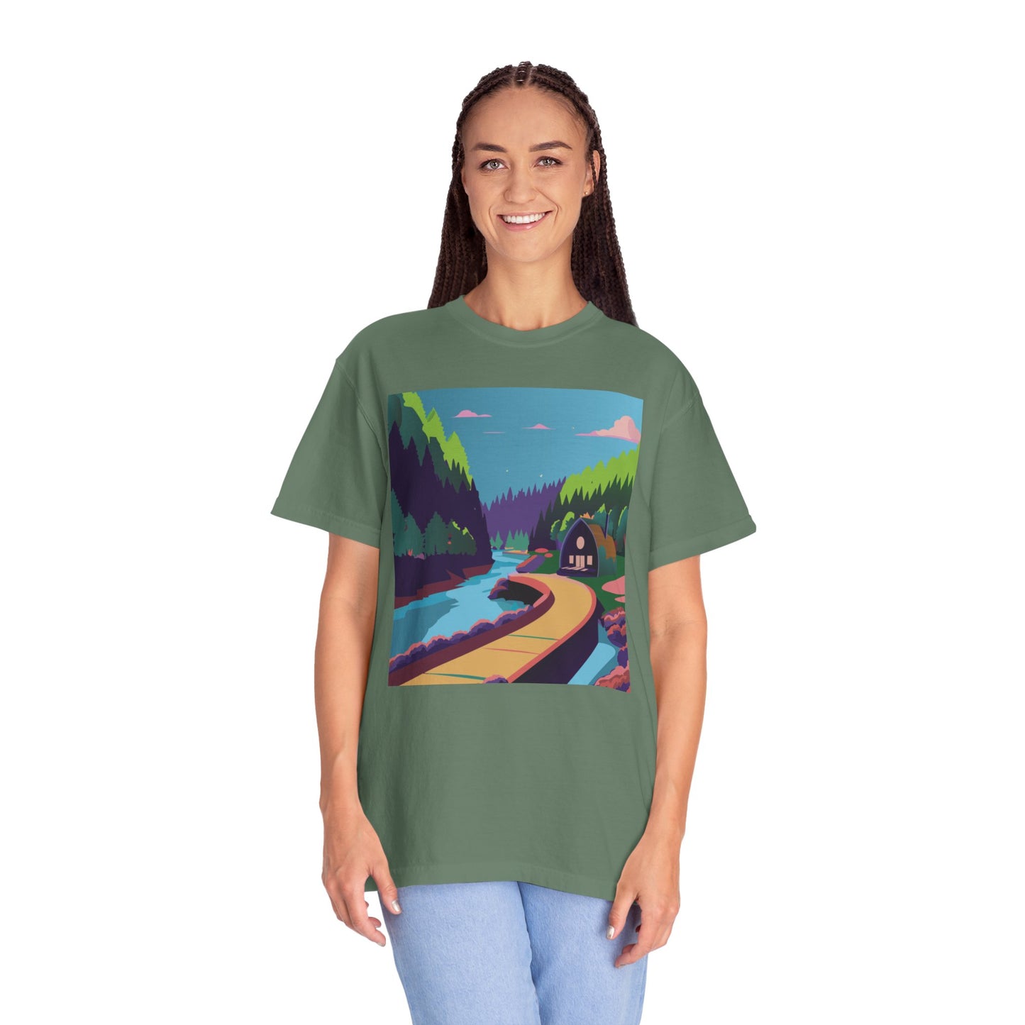 Arched Cabins LLC: Season of Giving 2024 -SPRING - Unisex Garment-Dyed T-shirt
