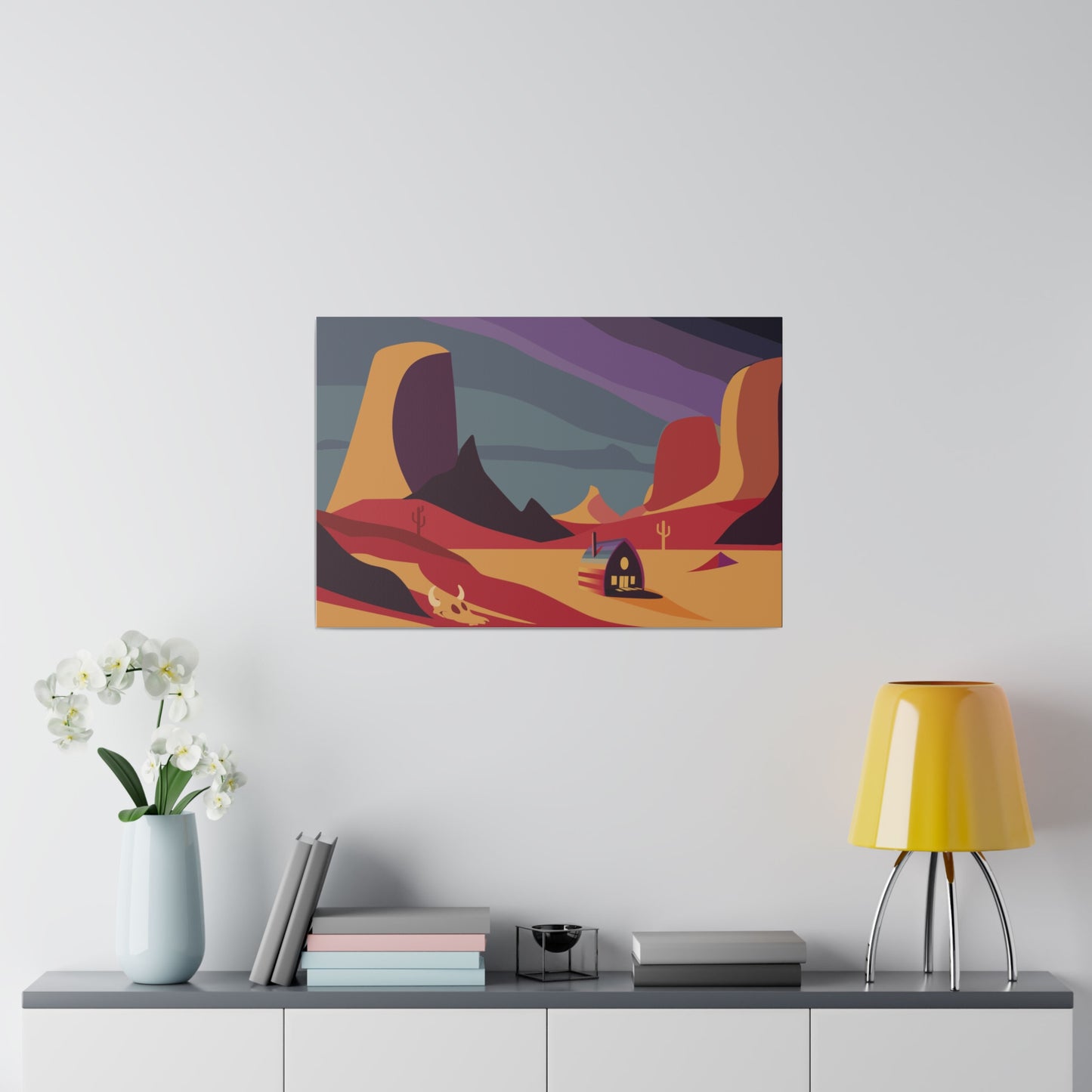 Arched Cabins LLC, "One Day: Desert Morning" on Canvas